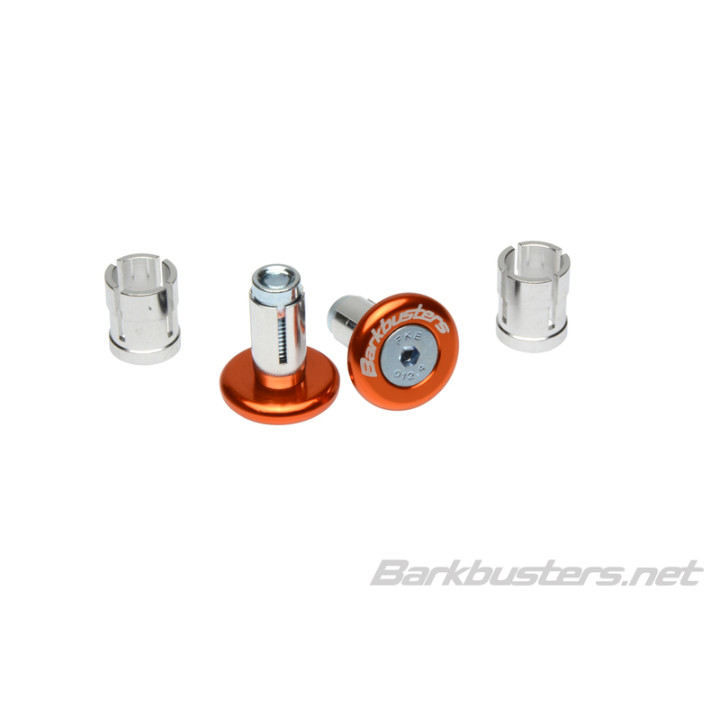 Embouts de guidon Barkbusters anodisés orange | Oxmoto