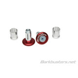 Embouts de guidon Barkbusters anodisés rouge | Oxmoto