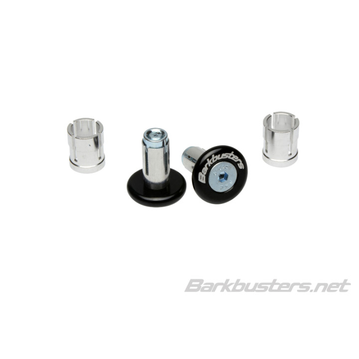 Embouts de guidon Barkbusters anodisés noir | Oxmoto