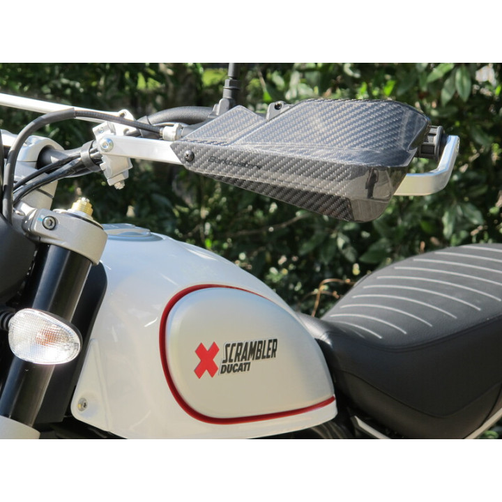 Coques de protège-mains Barkbusters Carbon fibre de carbone