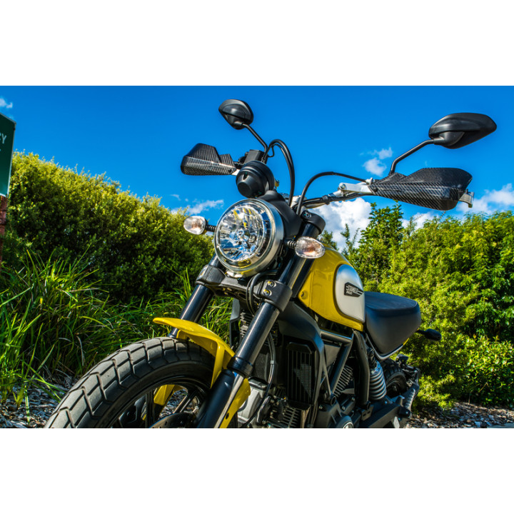 Coques de protège-mains Barkbusters Carbon fibre de carbone