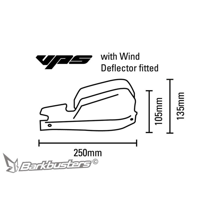 Coques de protège-mains Barkbusters VPS VPS-203-00-BK