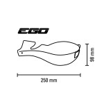 Coques de protège-mains Barkbusters Ego orange | Oxmoto