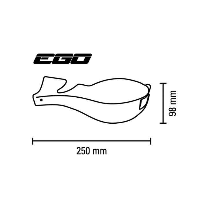 Coques de protège-mains Barkbusters Ego orange | Oxmoto