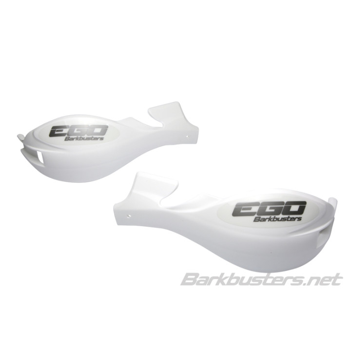 Coques de protège-mains Barkbusters Ego blanc | Oxmoto