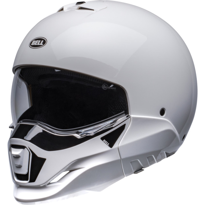 Casque Bell Broozer - Duplet Gloss White | Oxmoto