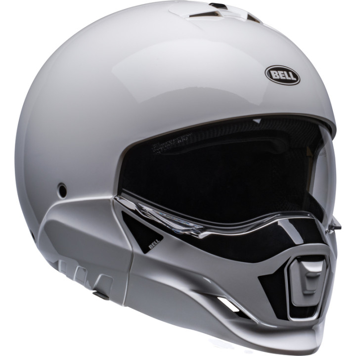 Casque Bell Broozer - Duplet Gloss White | Oxmoto