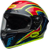 Casque Bell Race Star DLX Flex - Xenon Gloss Blue/Retina