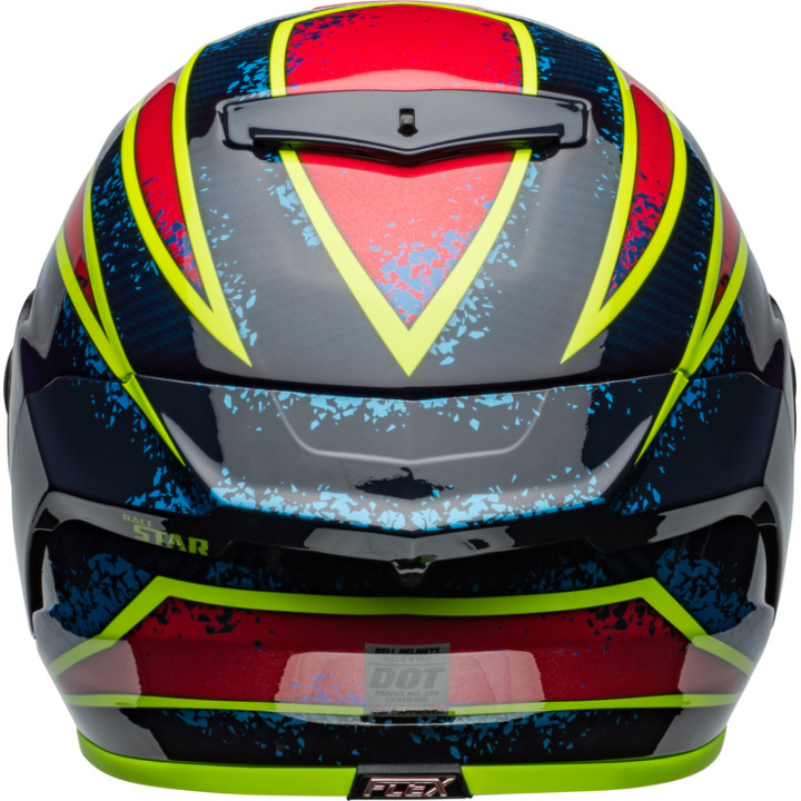 Casque Bell Race Star DLX Flex - Xenon Gloss Blue/Retina