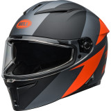 Casque Bell Lithium - Shear Matte Gray/Orange | Oxmoto