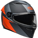 Casque Bell Lithium - Shear Matte Gray/Orange | Oxmoto