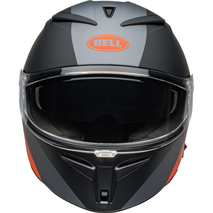 Casque Bell Lithium - Shear Matte Gray/Orange | Oxmoto