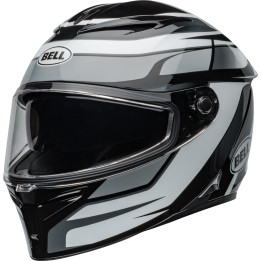 Casque Bell Lithium Mips - Podium Gloss Black/White | Oxmoto