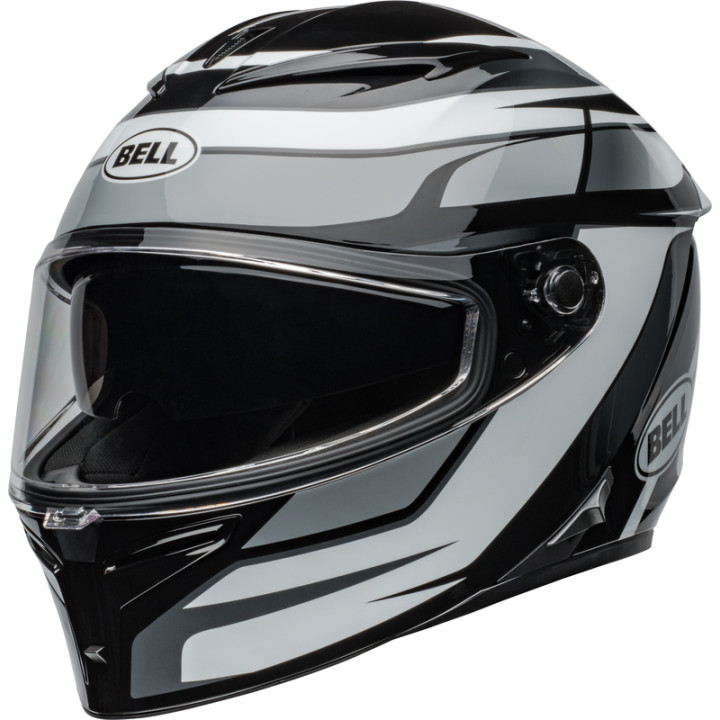 Casque Bell Lithium Mips - Podium Gloss Black/White | Oxmoto