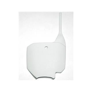 Plaque numéro frontale UFO blanc Honda CR80/CR85 | Oxmoto
