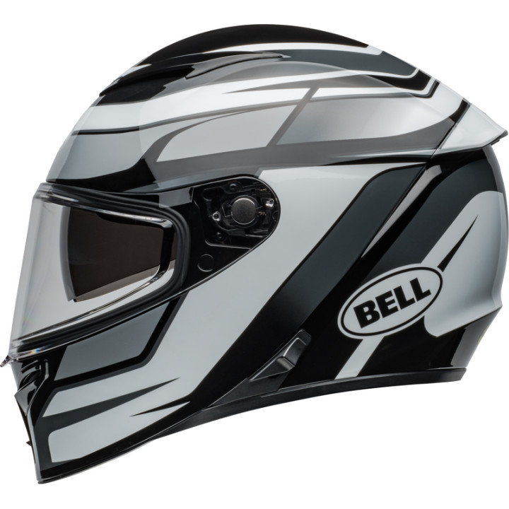 Casque Bell Lithium Mips - Podium Gloss Black/White | Oxmoto