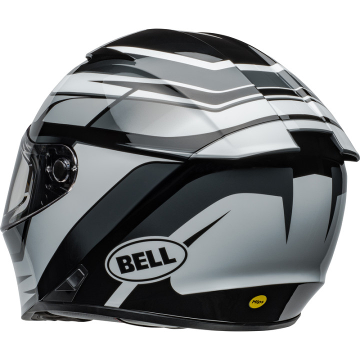 Casque Bell Lithium Mips - Podium Gloss Black/White | Oxmoto