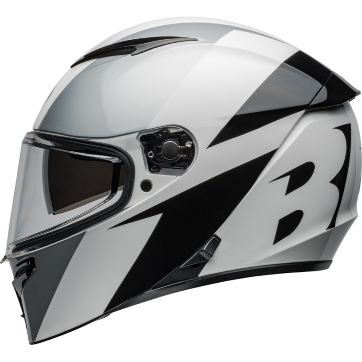 Casque Bell Lithium - Shear Gloss Silver/White | Oxmoto