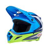 Casque Bell MX-9 Mips - Jackal Gloss Blue/Hi-Viz Yellow