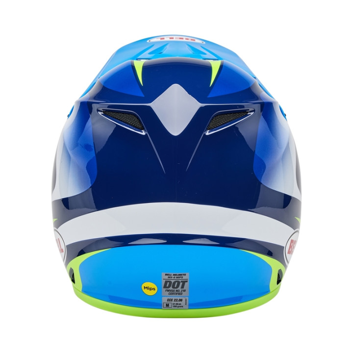 Casque Bell MX-9 Mips - Jackal Gloss Blue/Hi-Viz Yellow