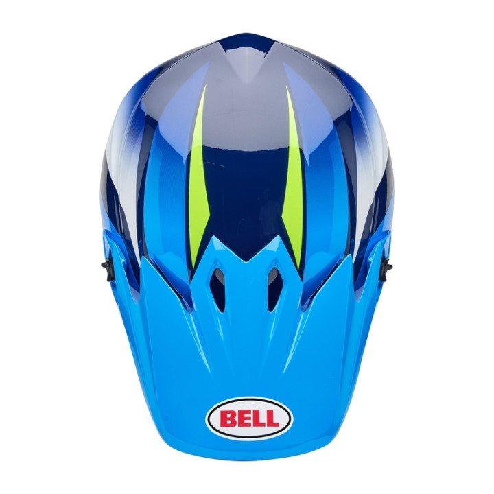Casque Bell MX-9 Mips - Jackal Gloss Blue/Hi-Viz Yellow