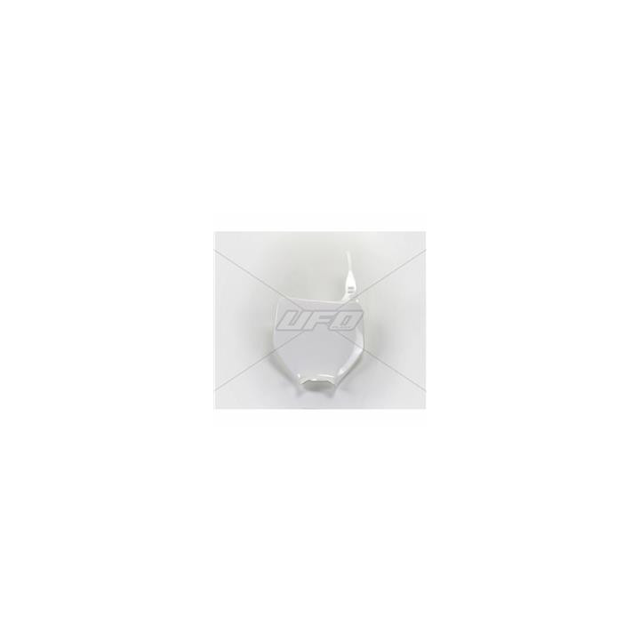 Plaque numéro frontale UFO blanc Kawasaki KX125/250 | Oxmoto