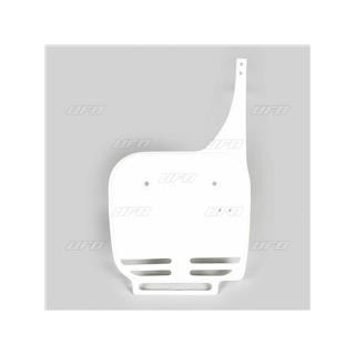 Plaque numéro frontale UFO blanc Kawasaki KX60 | Oxmoto