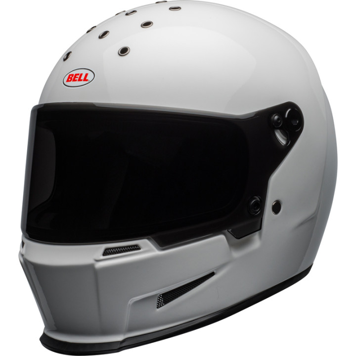 Casque Bell Eliminator - Gloss White | Oxmoto