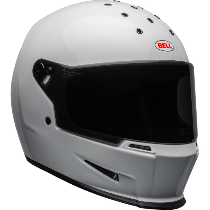 Casque Bell Eliminator - Gloss White | Oxmoto
