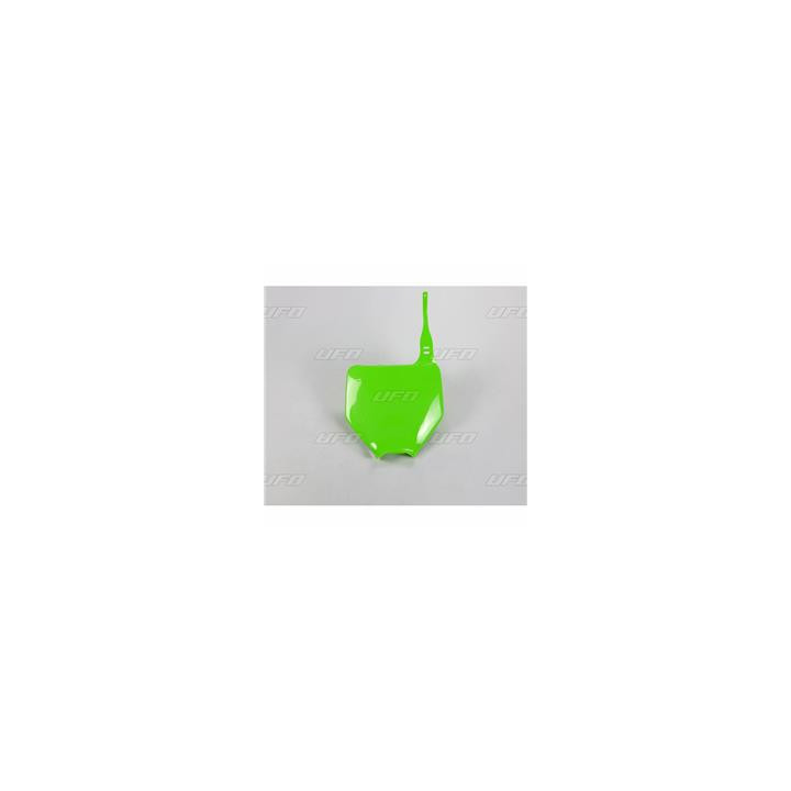 Plaque numéro frontale UFO vert Kawasaki 1087155003 | Oxmoto