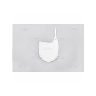 Plaque numéro frontale UFO blanc Kawasaki kx250f/450f