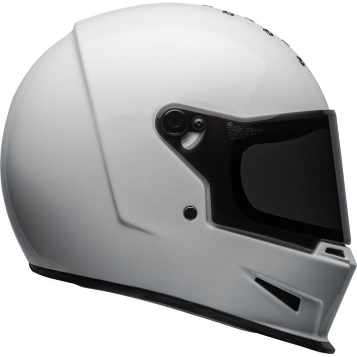Casque Bell Eliminator - Gloss White | Oxmoto