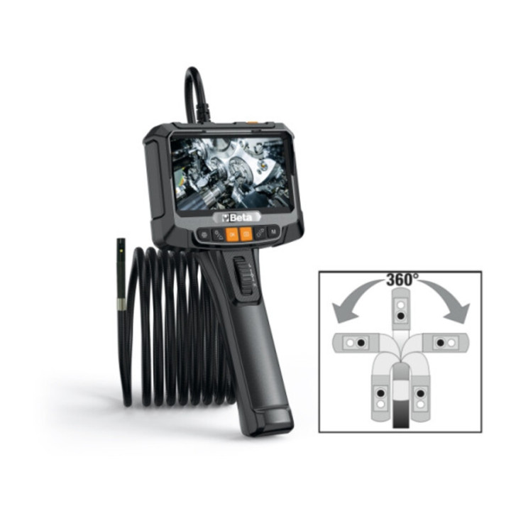 Vidéoscope électronique Beta avec sonde flexible et rotative
