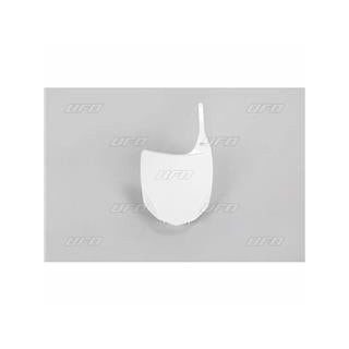Plaque numéro frontale UFO blanc Kawasaki kx450f | Oxmoto