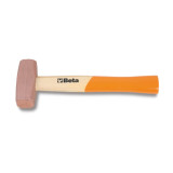 Maillet Beta tête en cuivre et manche en bois - 600g