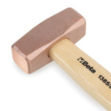 Maillet Beta tête en cuivre et manche en bois - 600g