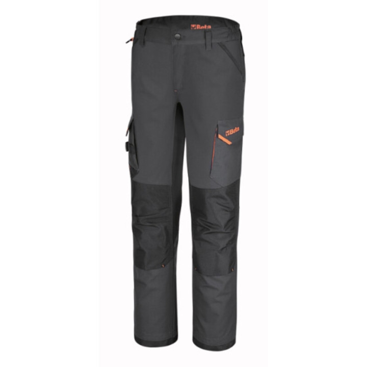 Pantalon de travail Beta 7818G à multiples poches en tissu élastique – gris