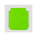 Plaque numéro frontale UFO vert Kawasaki KA03740#026