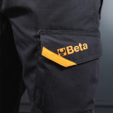 Pantalon de travail Beta 7818G à multiples poches en tissu élastique – gris