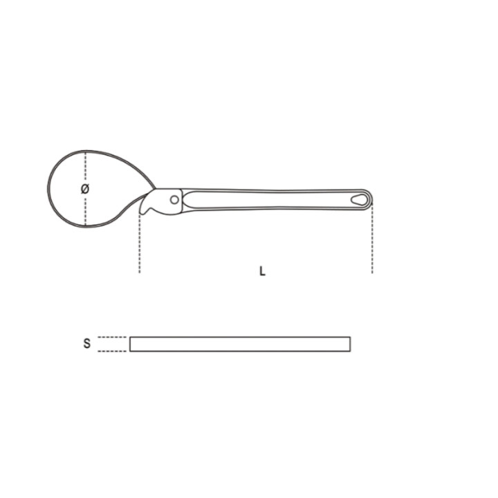 Clé serre-tubes réversible à sangle Beta | Oxmoto