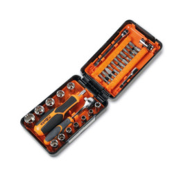 Coffret compact Beta 11 douilles multi empreintes / 21 embouts / 7 accessoires