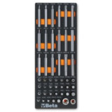 Plateau thermoformé souple Beta M86 avec composition d'outils