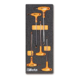 Beta M55 Thermoformed Tray with Torx T-Handle Key Set, 5-Piece