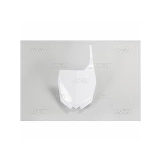 Plaque numéro frontale UFO blanc Yamaha 1087836002 | Oxmoto