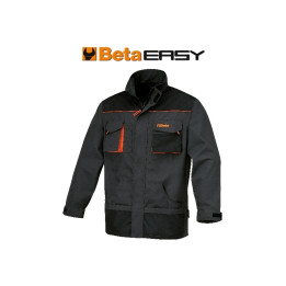 Veste de travail Beta en T/C canvas 260 g/m² empiècements en Oxford gris taille