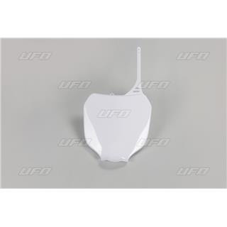 Plaque numéro frontale UFO blanc Yamaha YA03823#046 | Oxmoto