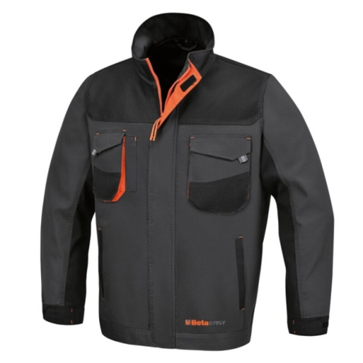 Veste de travail Beta en T/C canvas 260 g/m² empiècements en Oxford