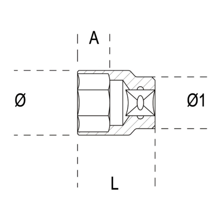 Douille 3/4 Beta - Ø 60 mm | Oxmoto