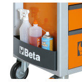 Servante mobile d'atelier à cinq modules Beta - orange