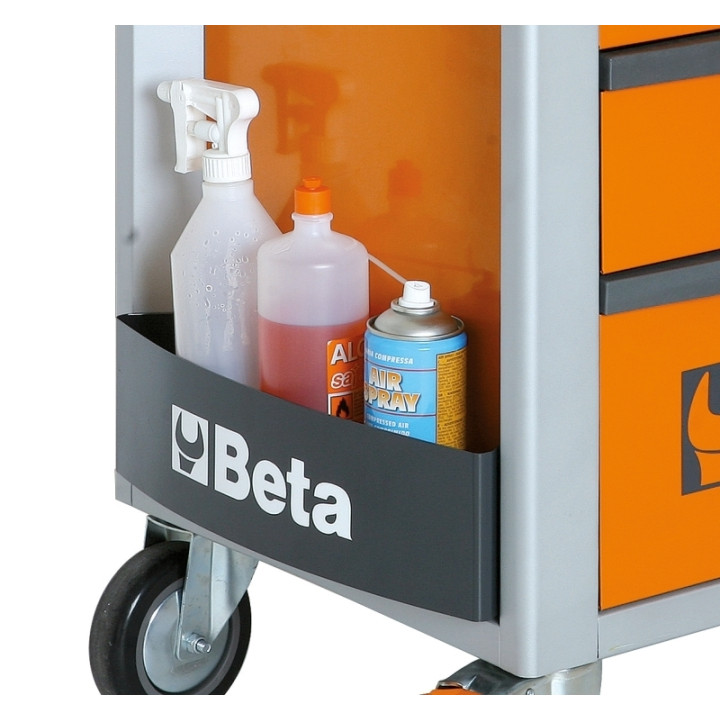 Servante mobile d'atelier à cinq modules Beta - orange